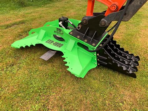 mini excavator brush hog attachments|mini excavator rotary mower.